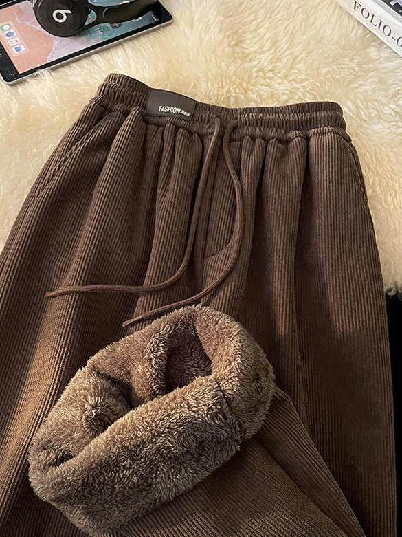 Corduroy Pant Warm - Американский стиль, утепленные брюки из мягкой