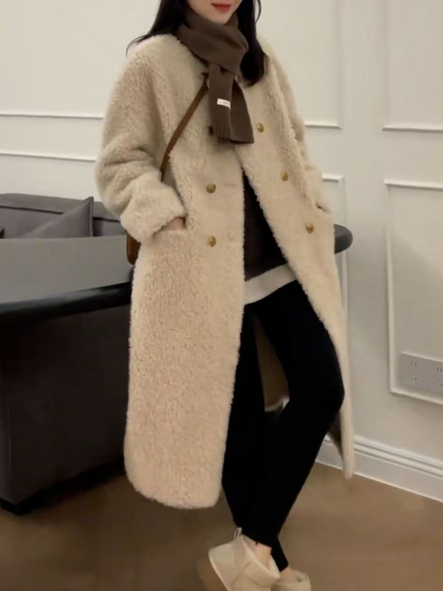 Куртка из искусственного меха  – обзор и цена Wool Coat Peacoat